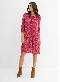 Klänning av viskosmaterial med mjukt fall, bonprix