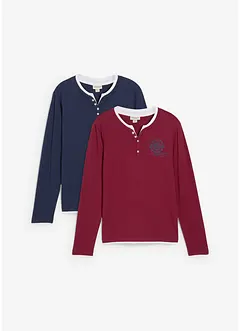 Långärmad farfarströja (2-pack), bonprix