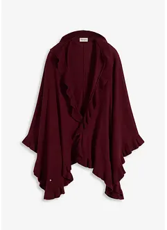 Poncho med kashmirandel, bonprix