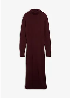 Stickad klänning i merinoull, bonprix