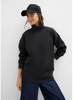 Sweatshirt med ståkrage i stabil trikå, bonprix