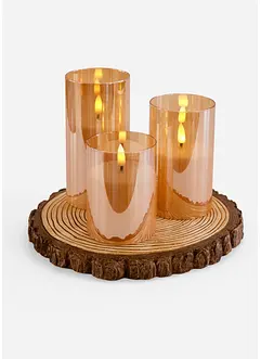 Prydnadsfigur med LED-ljus (3-delat set), bonprix