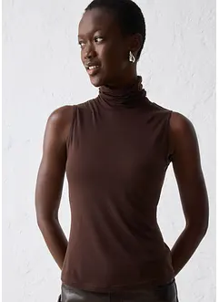 Ärmlös topp med ull, bonprix