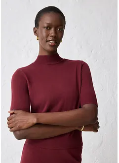 Polotröja av mjuk yllemix, bonprix