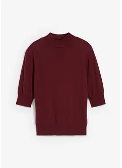 Polotröja av mjuk yllemix, bonprix