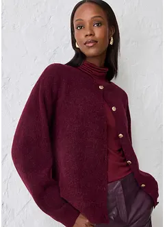 Cardigan med varm alpackaull, bonprix