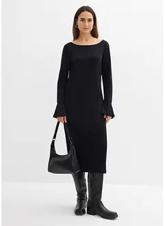 Trikåklänning av ren bomull, bonprix