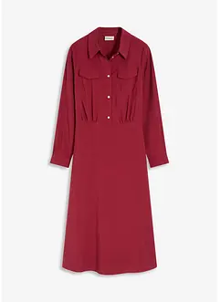 Klänning med skjortkrage, bonprix