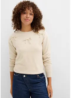 Tröja med rosetter, bonprix