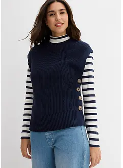 Stickad slipover, bonprix