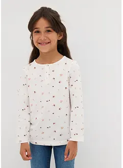 Långärmad T-shirt i ren ekologisk bomull för barn, bonprix