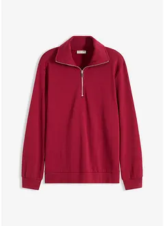 Oversizesweatshirt med dragkedja, bonprix