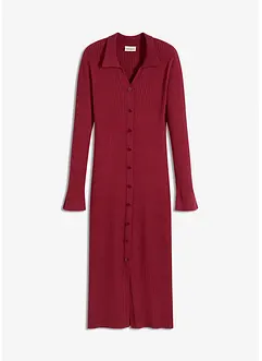 Stickad klänning av mjuk viskosmix, bonprix