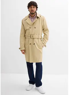 Trenchcoat med avtagbar huva, vattenavvisande, bonprix