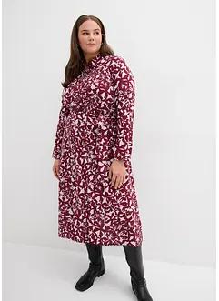 Skjortklänning i böljande viskos, bonprix