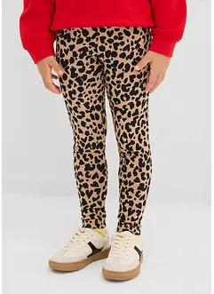 Leggings av elastisk, ekologisk bomullsmix (2-pack), bonprix