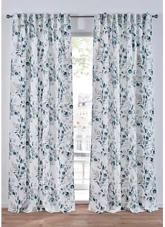 Gardin med bladmönster (1 styck), bonprix