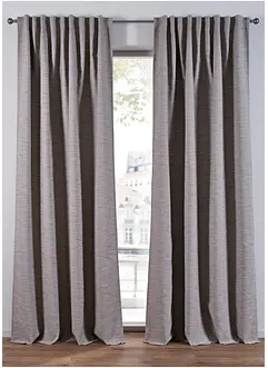 Mörkläggande gardinlängd med vävd struktur (1 styck), bonprix