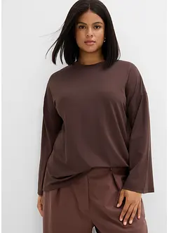 Lång topp i mjukt böljande material, bonprix