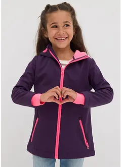 Vattenavvisande och värmande softshelljacka för barn, bonprix