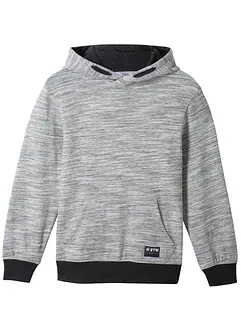 Sweatshirt med huva i mjuk bomullsmix för barn, bonprix