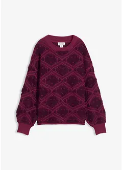 Stickad tröja i fyrkantig modell, bonprix