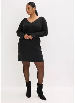 Stickad klänning, bonprix