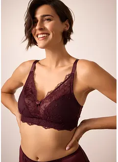 Bralette med broderi, bonprix