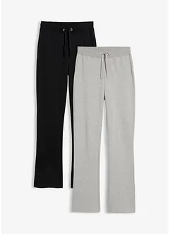 Joggingbyxa med ekologisk bomull för barn (2-pack), bonprix