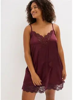 Negligé i glansig satin, bonprix