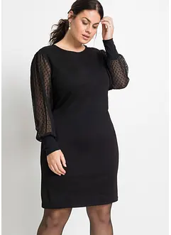 Jerseyklänning i viskosmix, bonprix