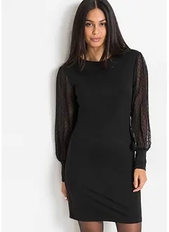 Jerseyklänning i viskosmix, bonprix