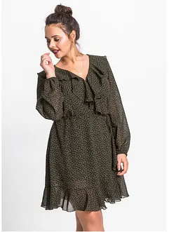 Miniklänning med omlottlook, bonprix