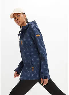 Blommönstrad vattenavvisande softshelljacka, bonprix