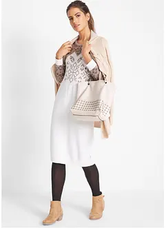 Stickad klänning med norgemönster, bonprix