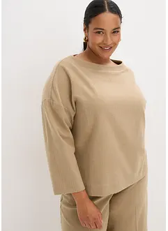 Tunika av stabilt material med fiskbensmönster, bonprix