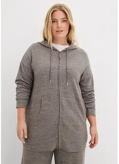 Cardigan i fintrådig viskosmix, bonprix