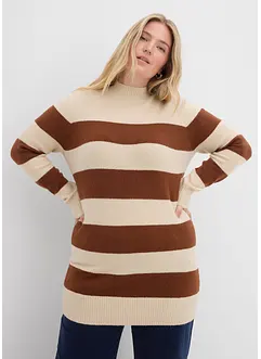 Lång stickad tröja, bonprix