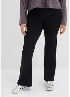 Byxa med utsvängda ben i stretchig bomullsmix, bonprix