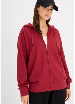 Lång munkjacka i mjuk frotté, bonprix