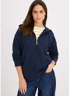 Lång munkjacka i mjuk frotté, bonprix