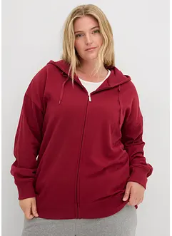 Lång munkjacka i mjuk frotté, bonprix