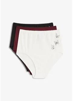 Midjetrosa med ekologisk bomull (3-pack), bonprix