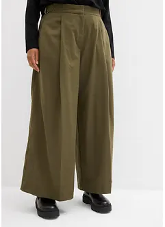 Byxa med spänne i sidan, av viskosmix, bonprix