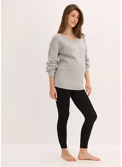 Värmande mammaleggings med fleece (140 den), bonprix
