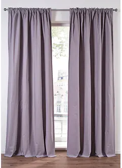 Gardinlängd i ekologisk bomull, normal och extra lång (1-pack), bonprix