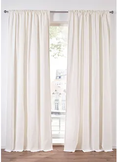 Gardinlängd i ekologisk bomull, normal och extra lång (1-pack), bonprix