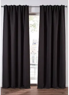 Mörkläggande gardinlängd med lätt struktur (1-pack), bonprix