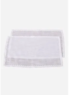 Bordstablett med dekorativt stråveck (2-pack), bonprix