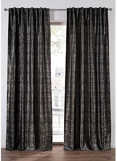 Gardinlängd i jacquard med grafiskt mönster (1-pack), bonprix